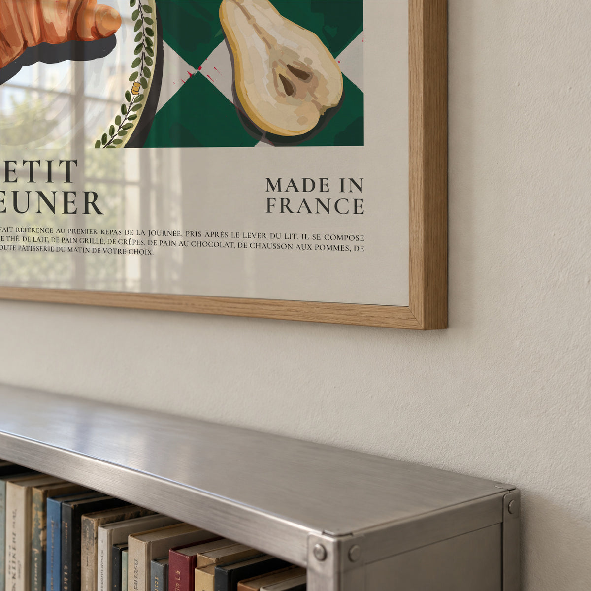 Le petit dejeuner , Made in France - Framed poster detail