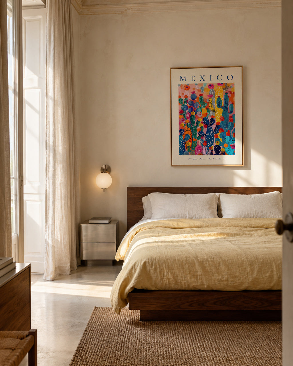 Mexico - Framed canvas in an interior