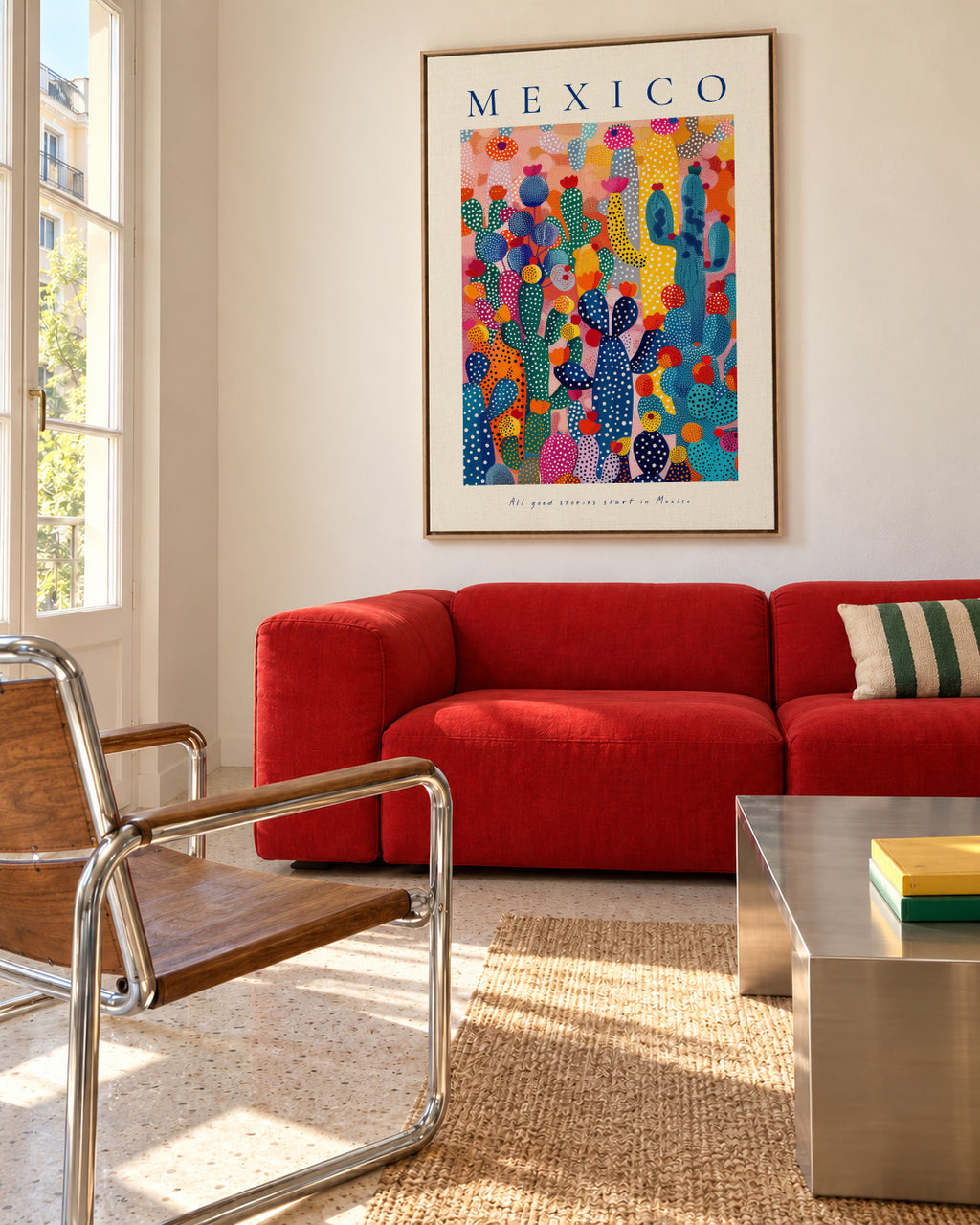 Mexico - Framed canvas in an interior