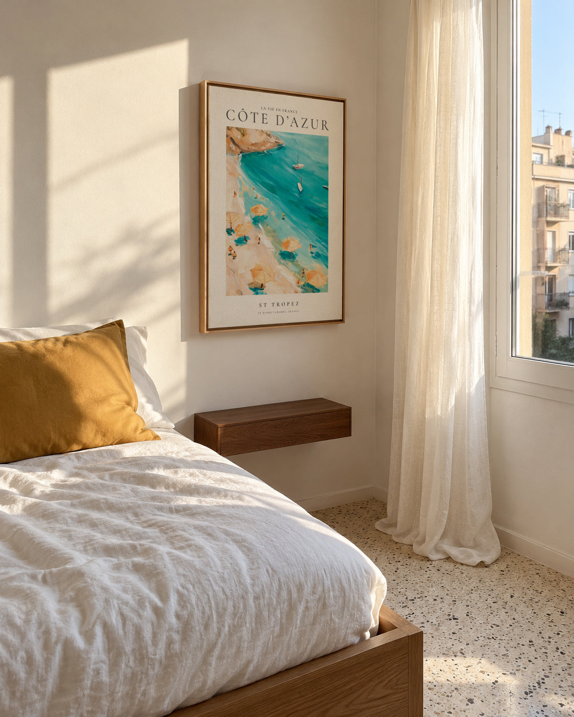 La vie en France, St Tropez - Framed canvas in an interior