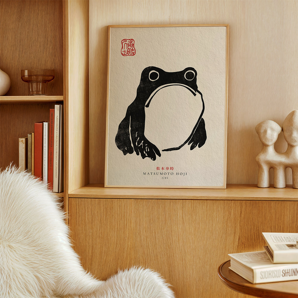 Artwork Japanese frog minimal | Wall art, framed prints and