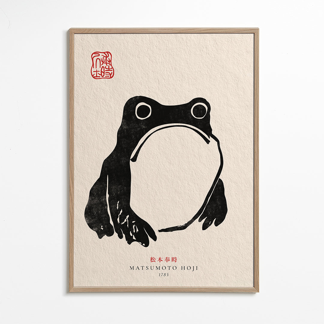 Artwork Japanese frog minimal | Wall art, framed prints and