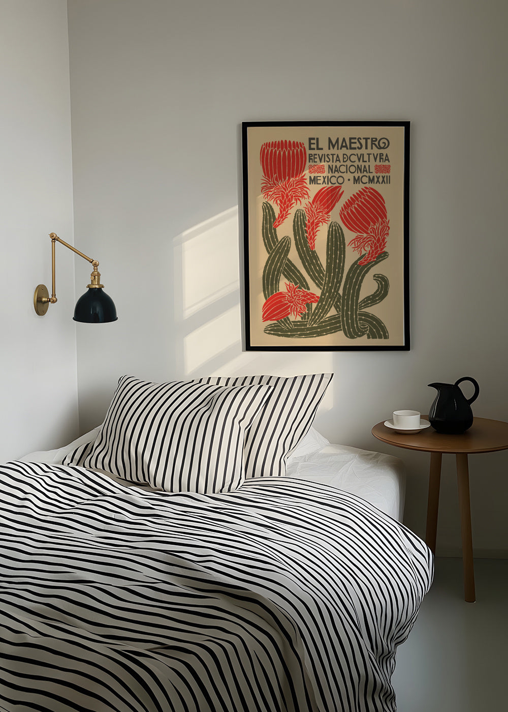 El Maestro, Revista Nacional Cactus poster - Framed poster in an interior
