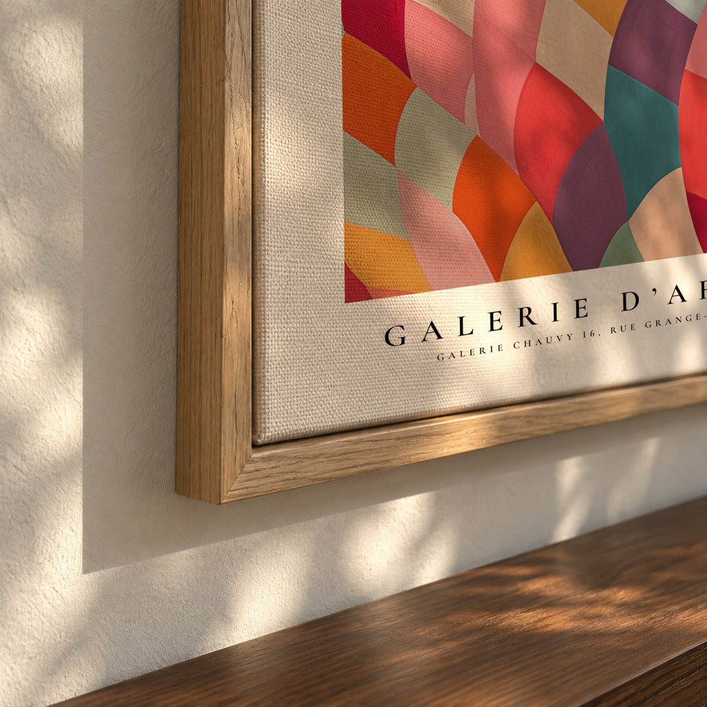 L'Art De La Couleur - Framed canvas detail