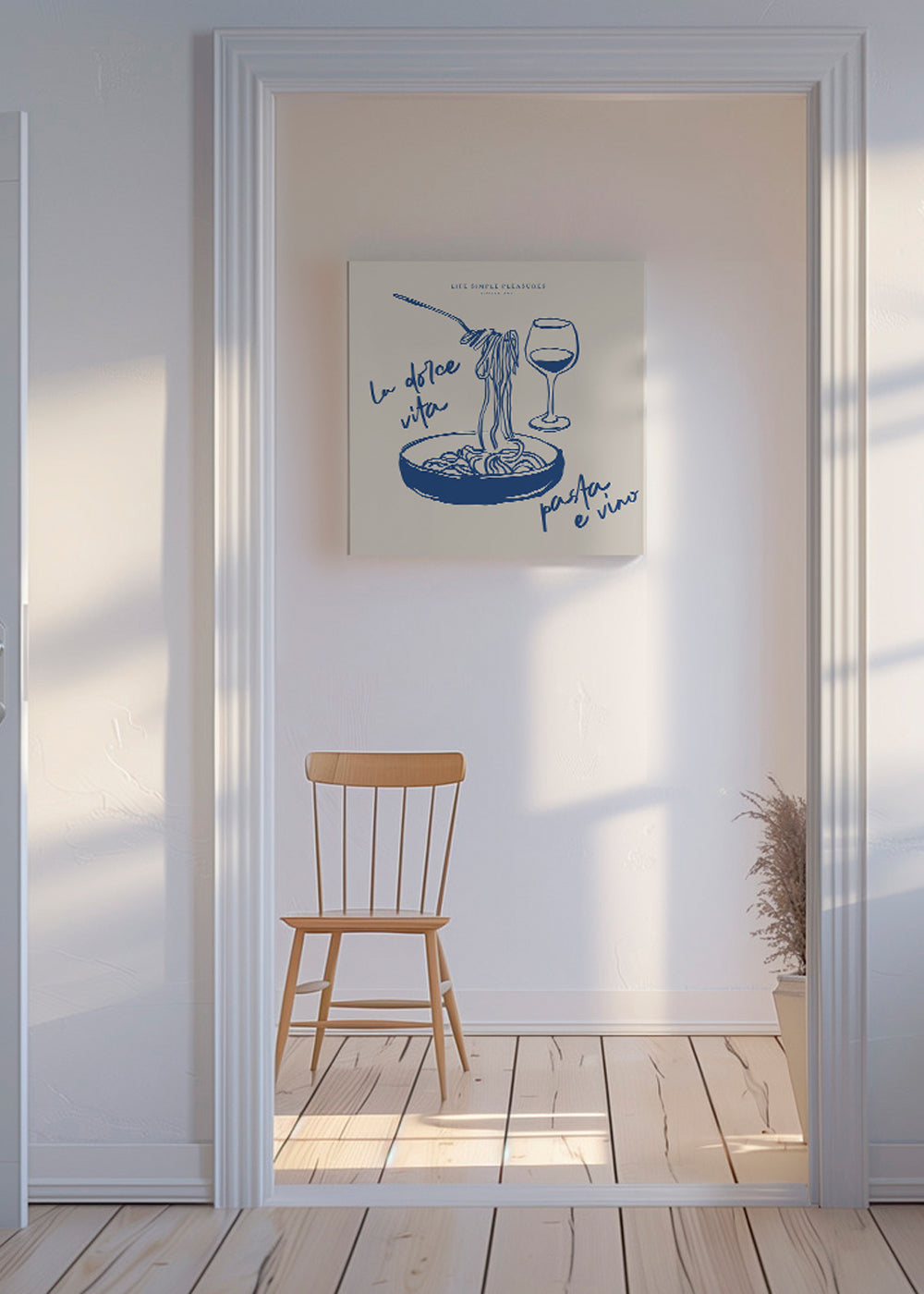 Life Simple simple pleasures - La Dolce Vita, Pasta e vino  - SQUARE