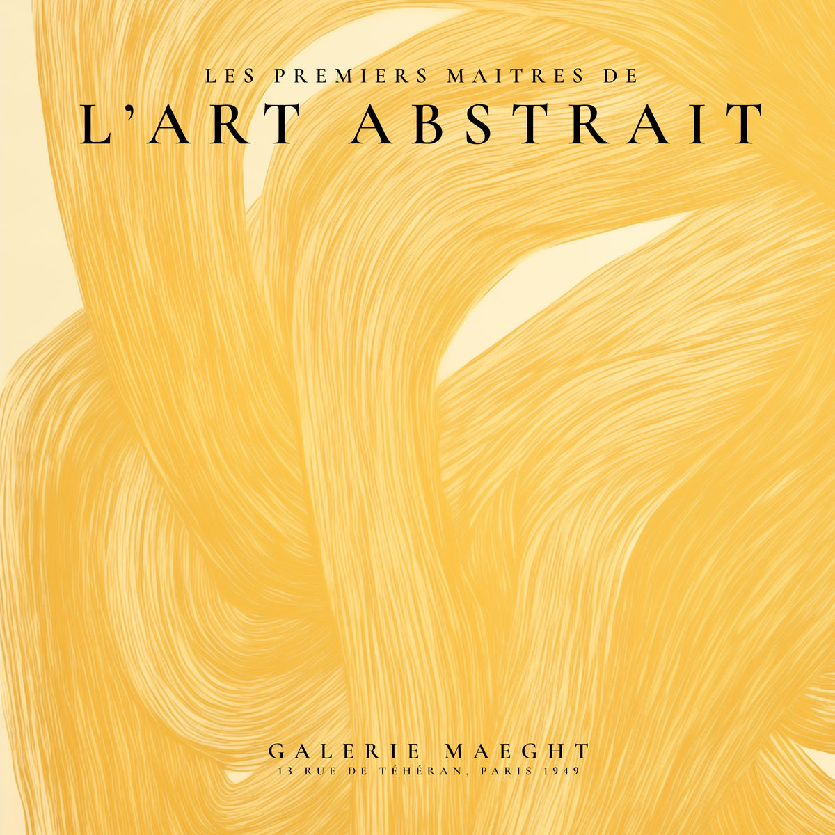 L’Art Abstrait, La Galerie Maeght Exhibition Poster - SQUARE - Unframed art print
