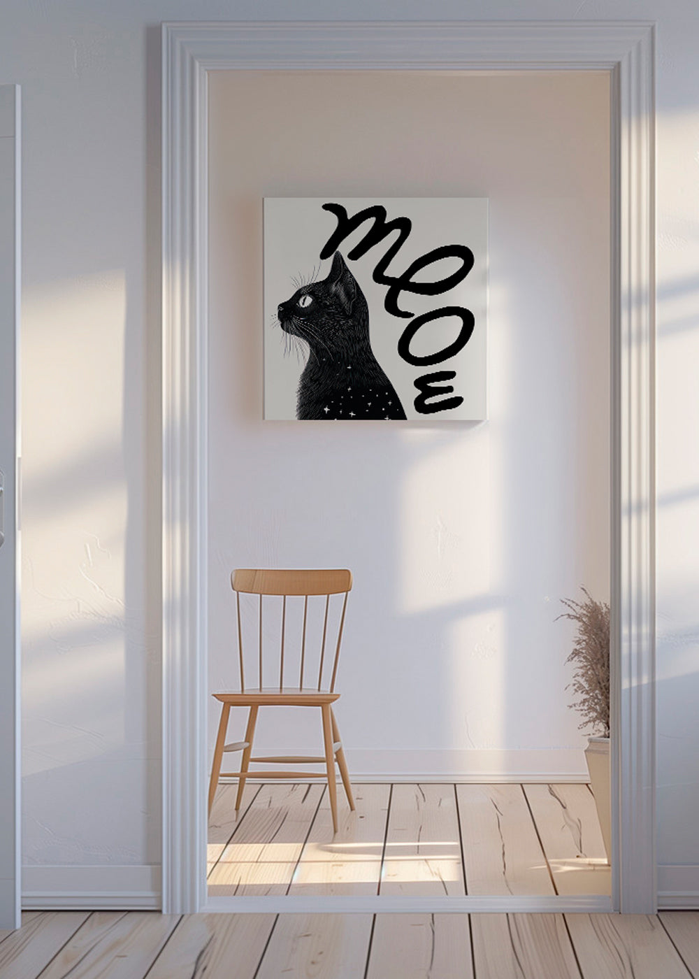 Meow (Cat portrait) - SQUARE