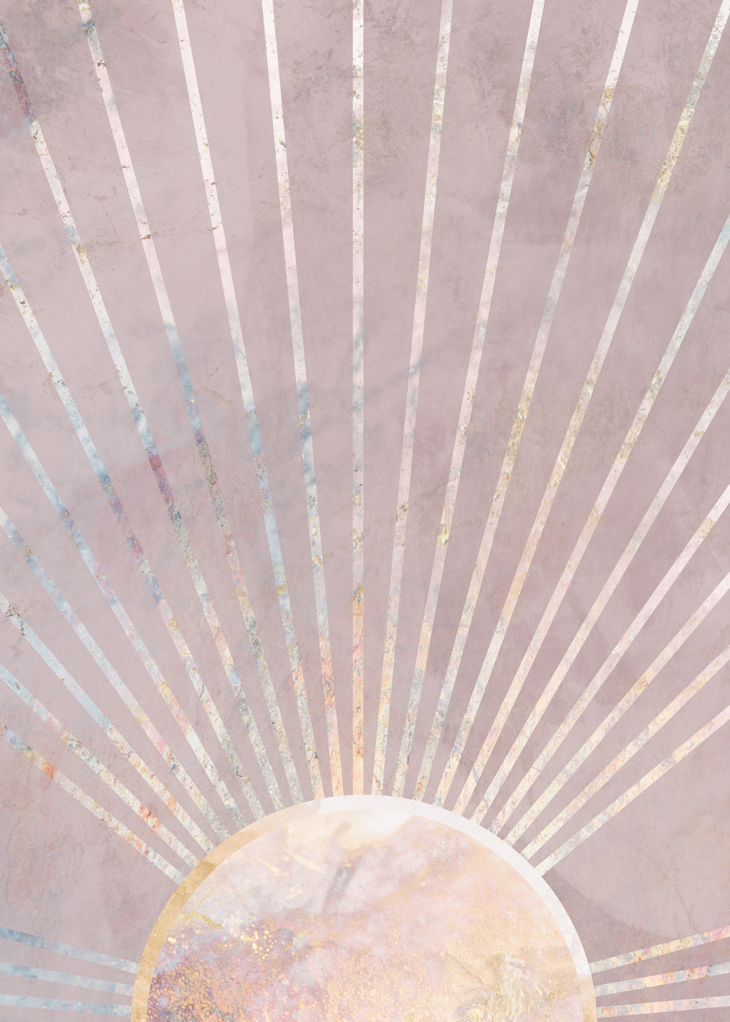 Pink Boho Sunrise 1 - Unframed art print