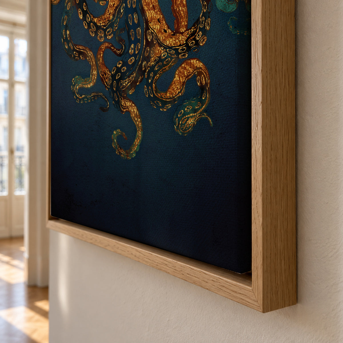 Underwater Dream IV - Framed canvas detail