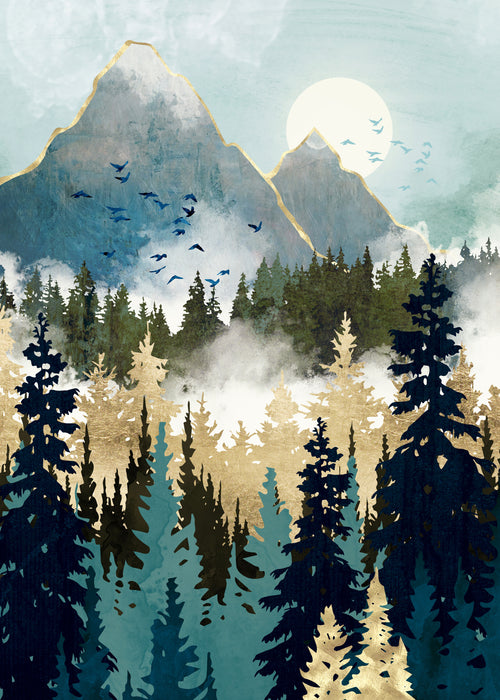 Misty Pines - Unframed art print