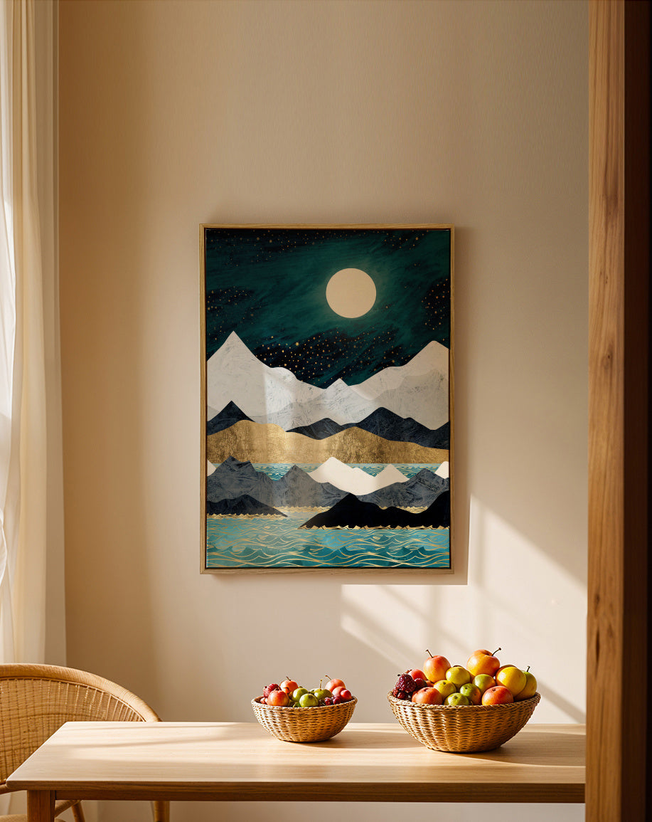 Ocean Stars - Framed canvas in an interior