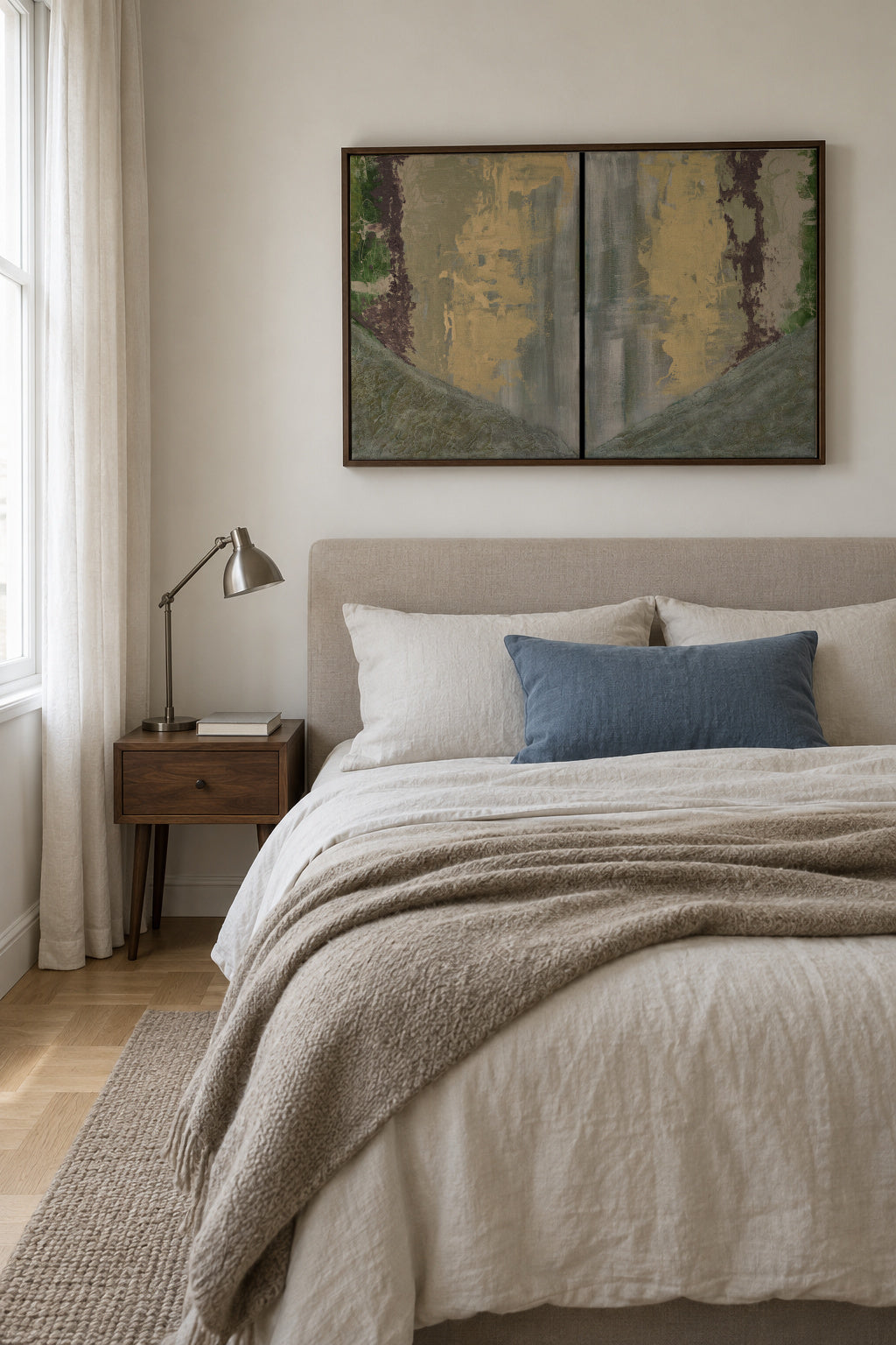 Sky - Framed canvas in an interior
