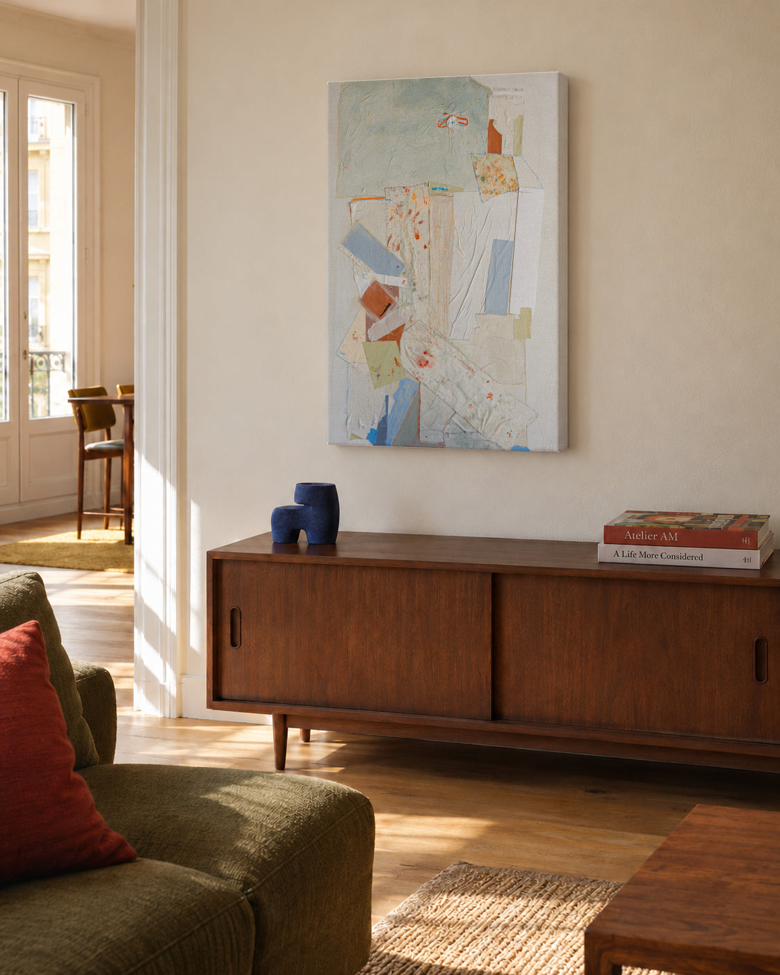 Alquimia - Unframed canvas in an interior