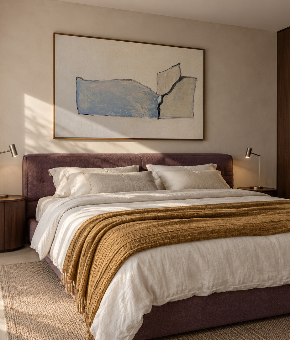 Entre dos mares - Framed canvas in an interior
