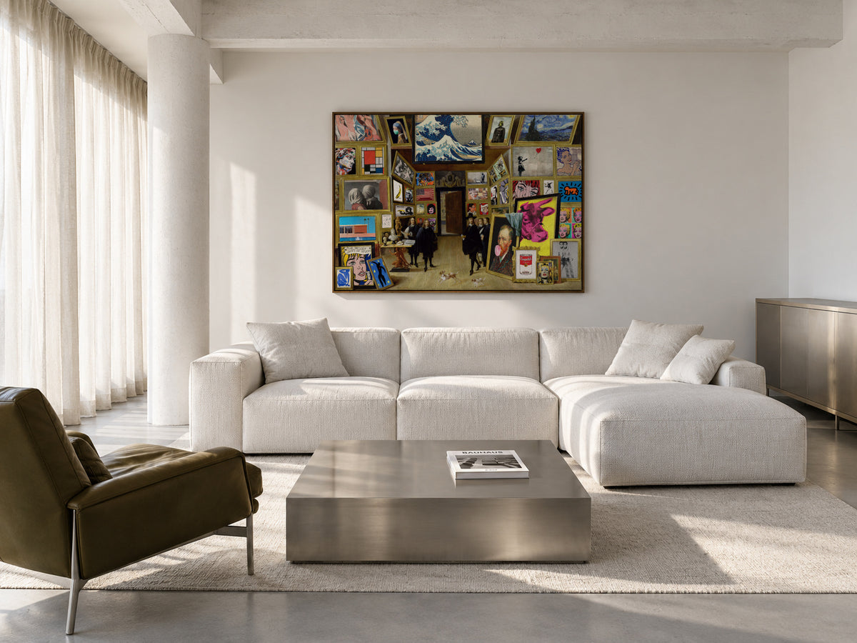 Modern art gallery - Framed canvas in an interior