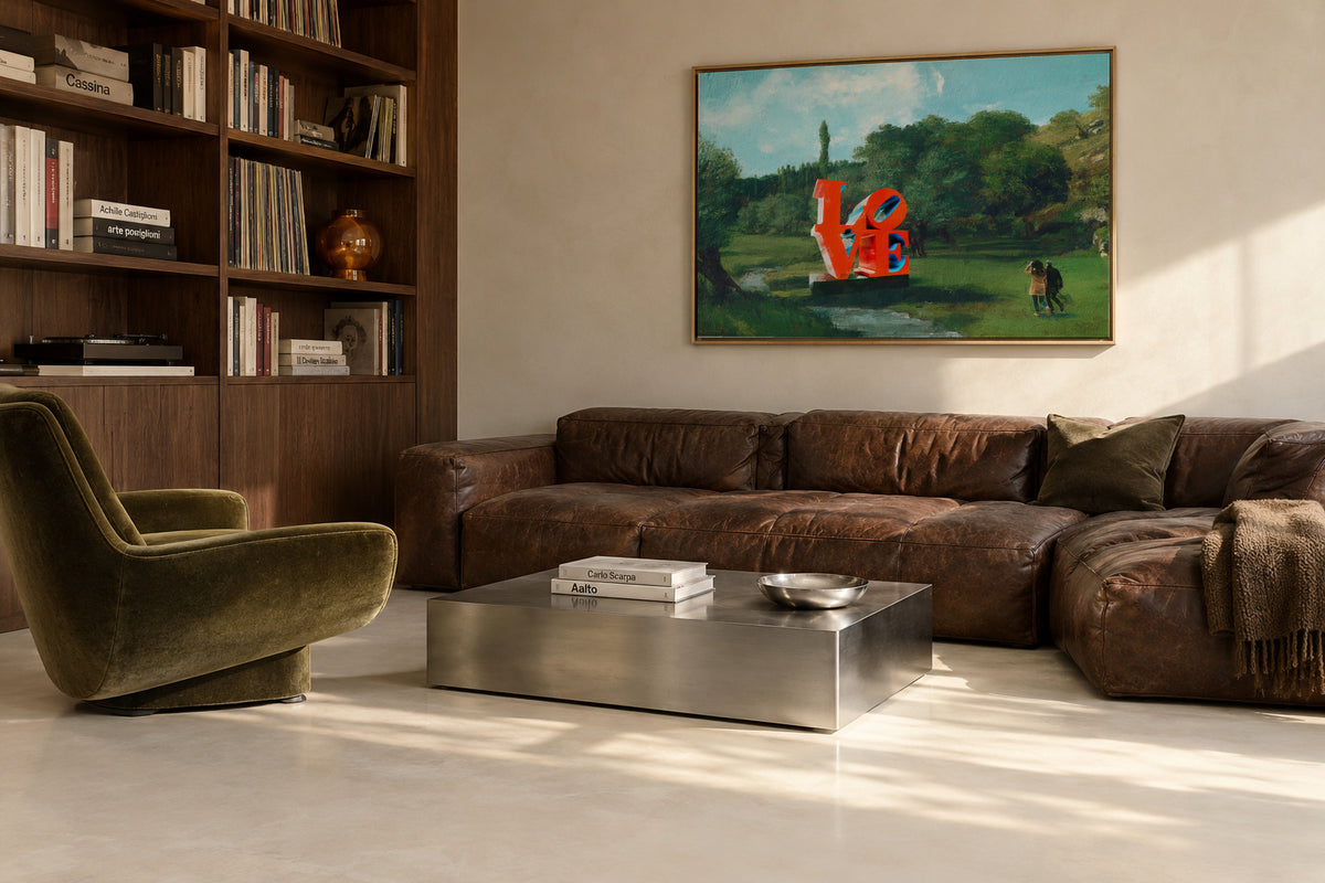 The love found - Framed canvas in an interior