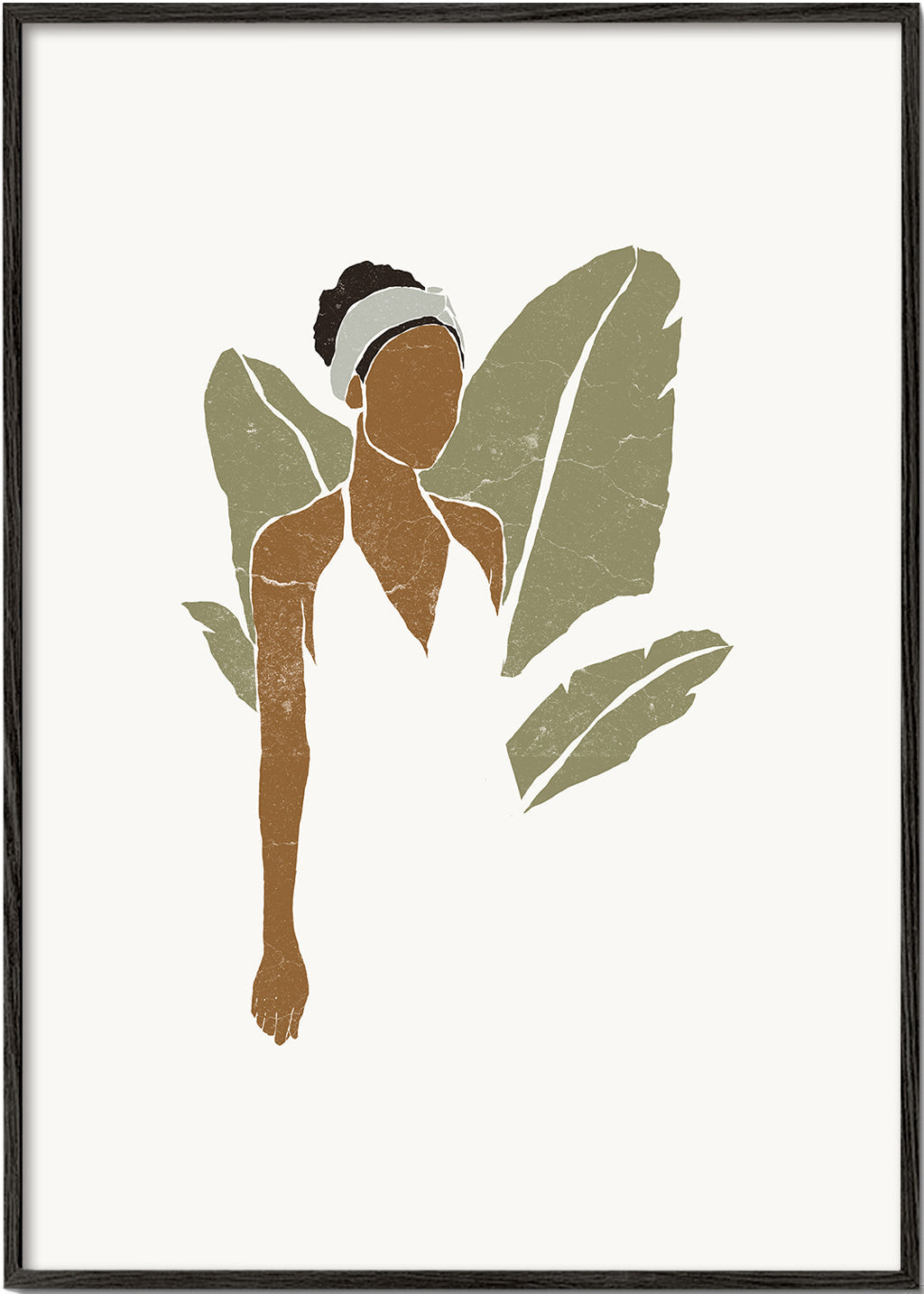 Boho Bird of Paradise Leaves III