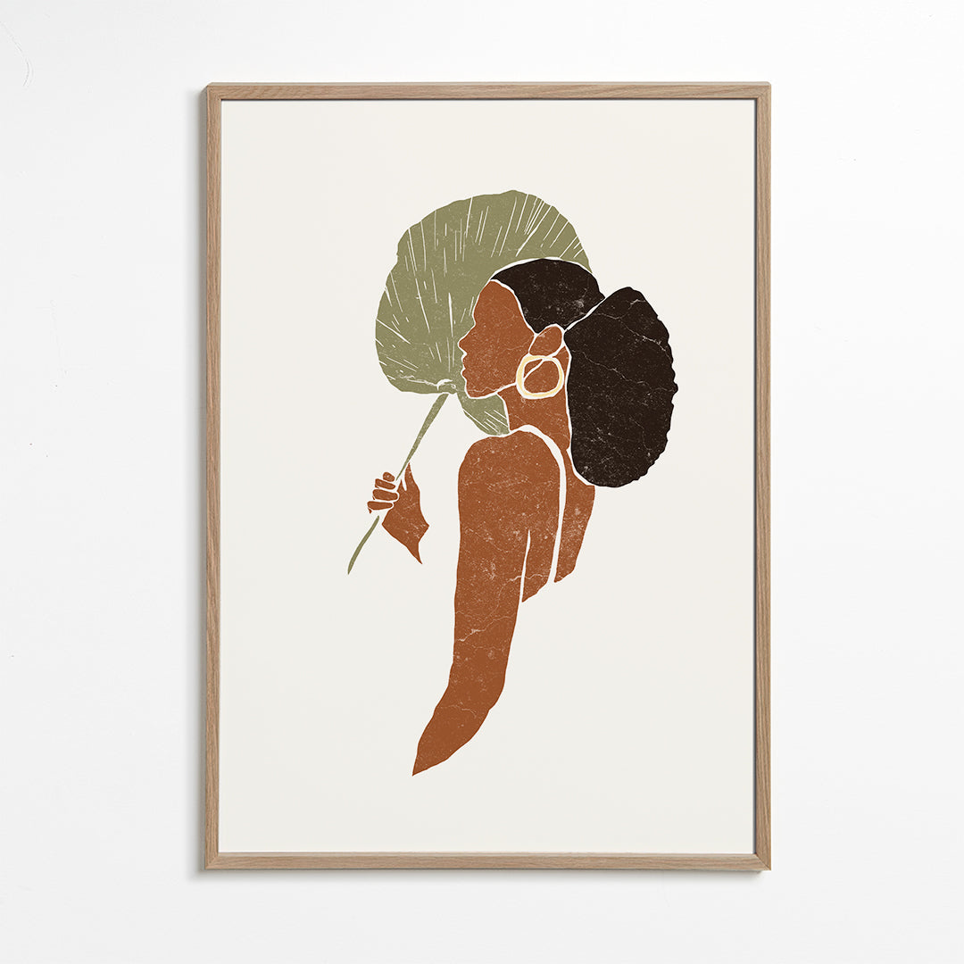 Boho Palmetto Fan Leaf I