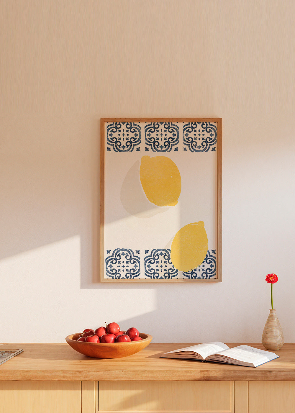 Cuadro de cocina con limones y azulejos – Product1