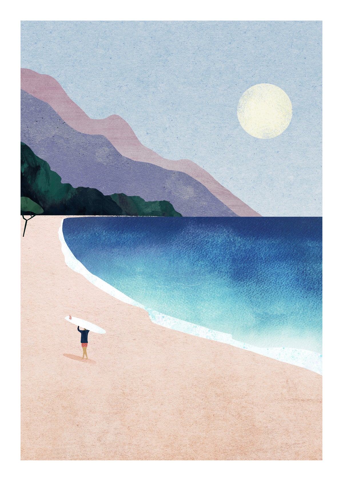 Surf Beach II - Unframed art print