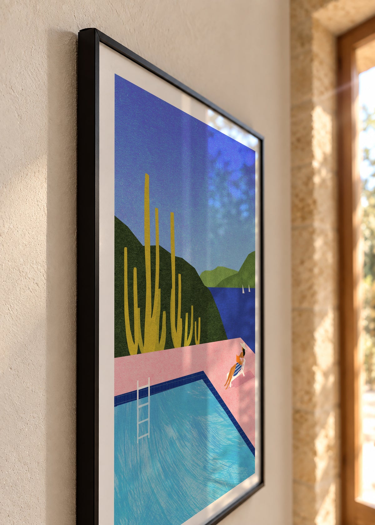 Swimming Pool II - Framed poster detail