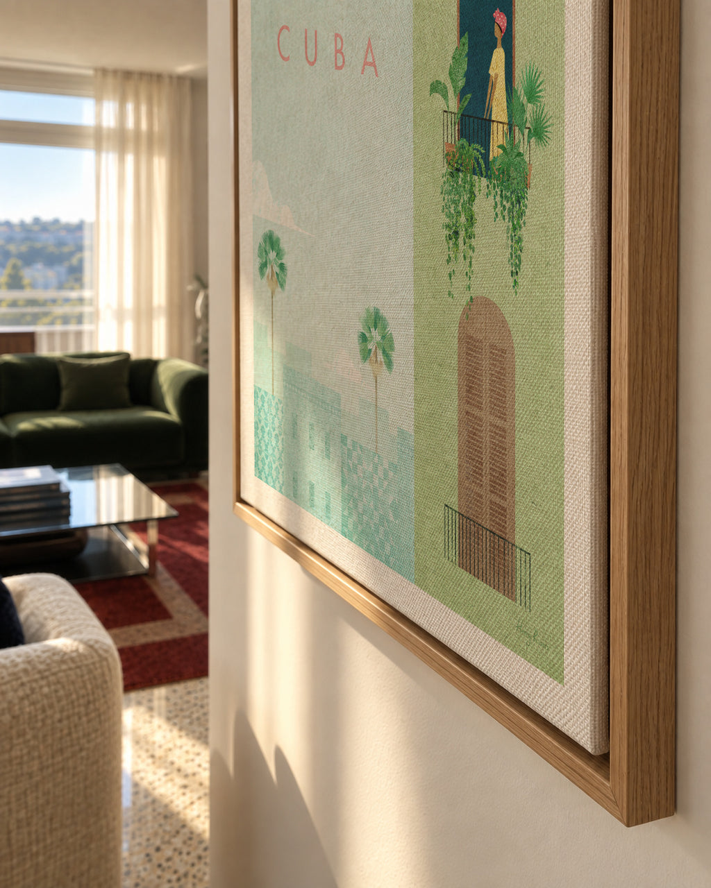 Cuba - Framed canvas detail