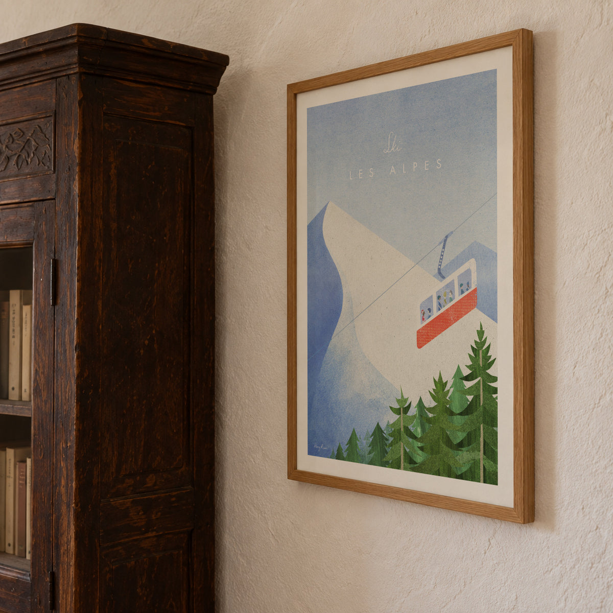 Les Alps - Framed poster detail