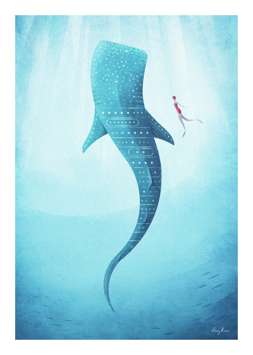 Whale Shark - Unframed art print