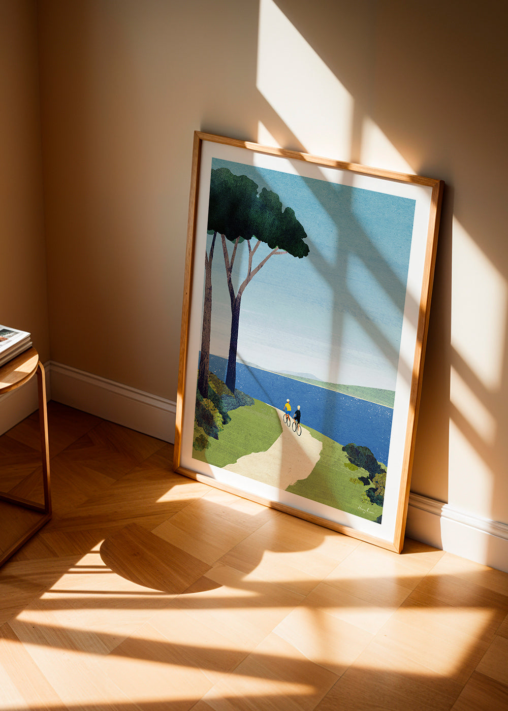 Landscape art Cycling by the sea