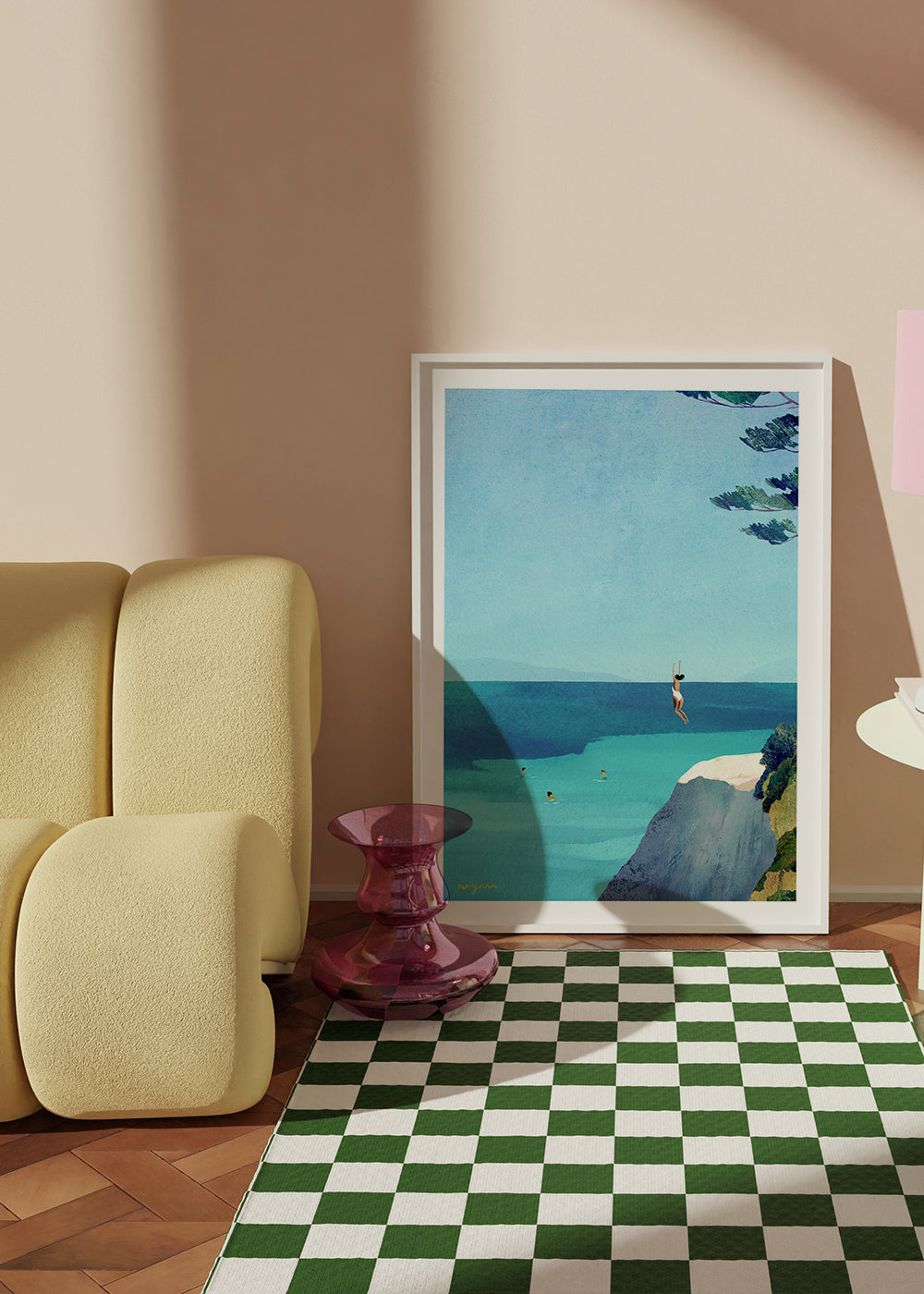 Landscape art Leap - sea swimming adventure