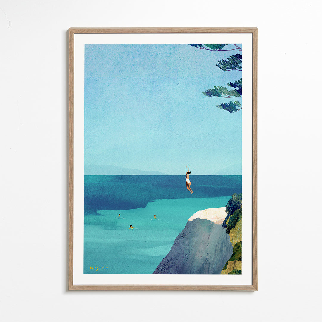 Landscape art Leap - sea swimming adventure