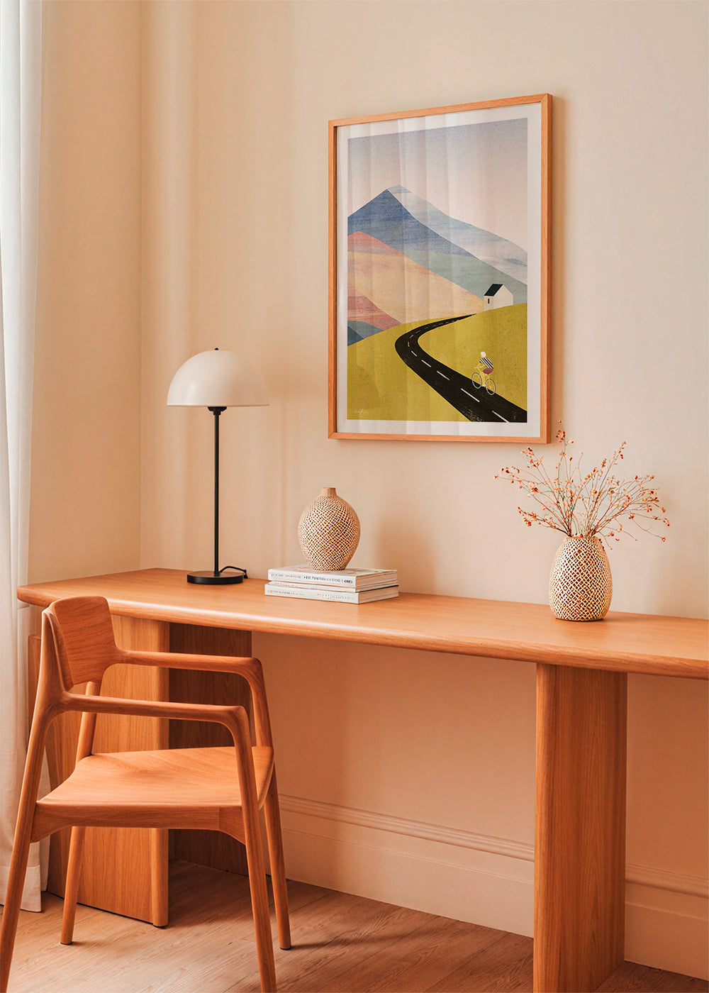 Landscape art Cycling in the mountains