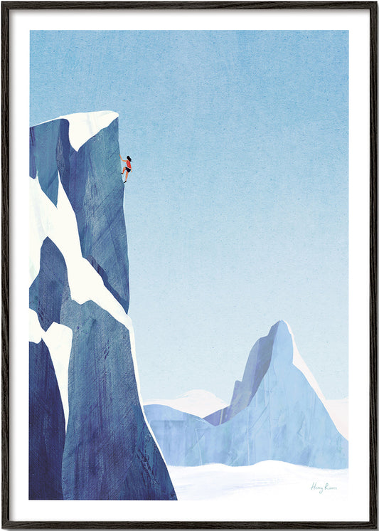 Landscape art Mountain climbing adventure