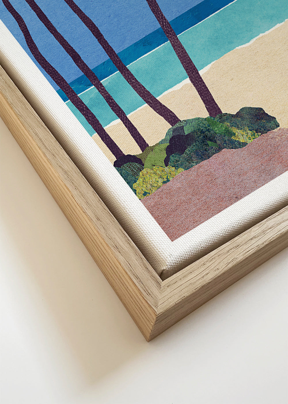 Landscape art Beach yoga