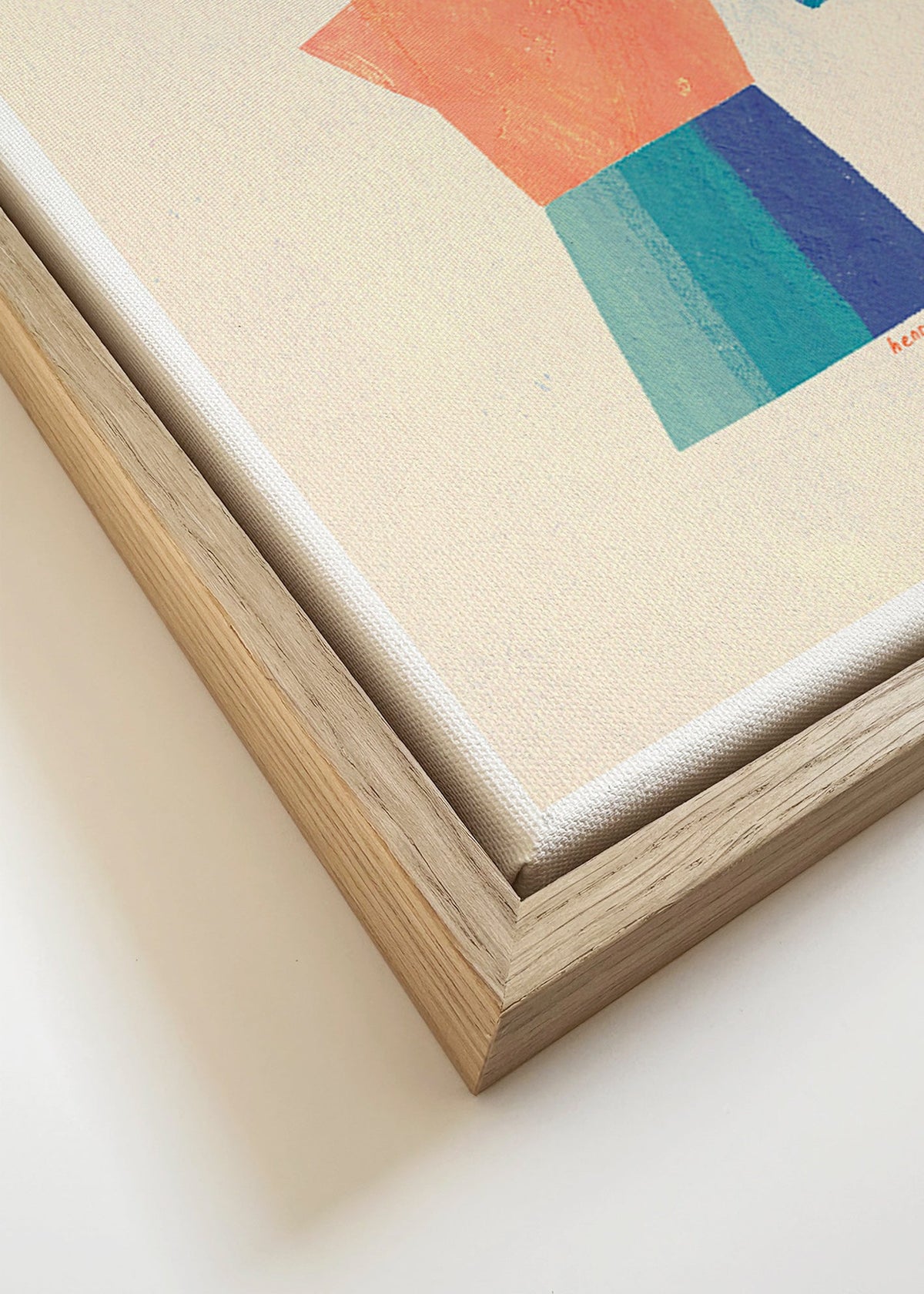 Cuadro de cocina con moka y figura en equilibrio – Canvas detail