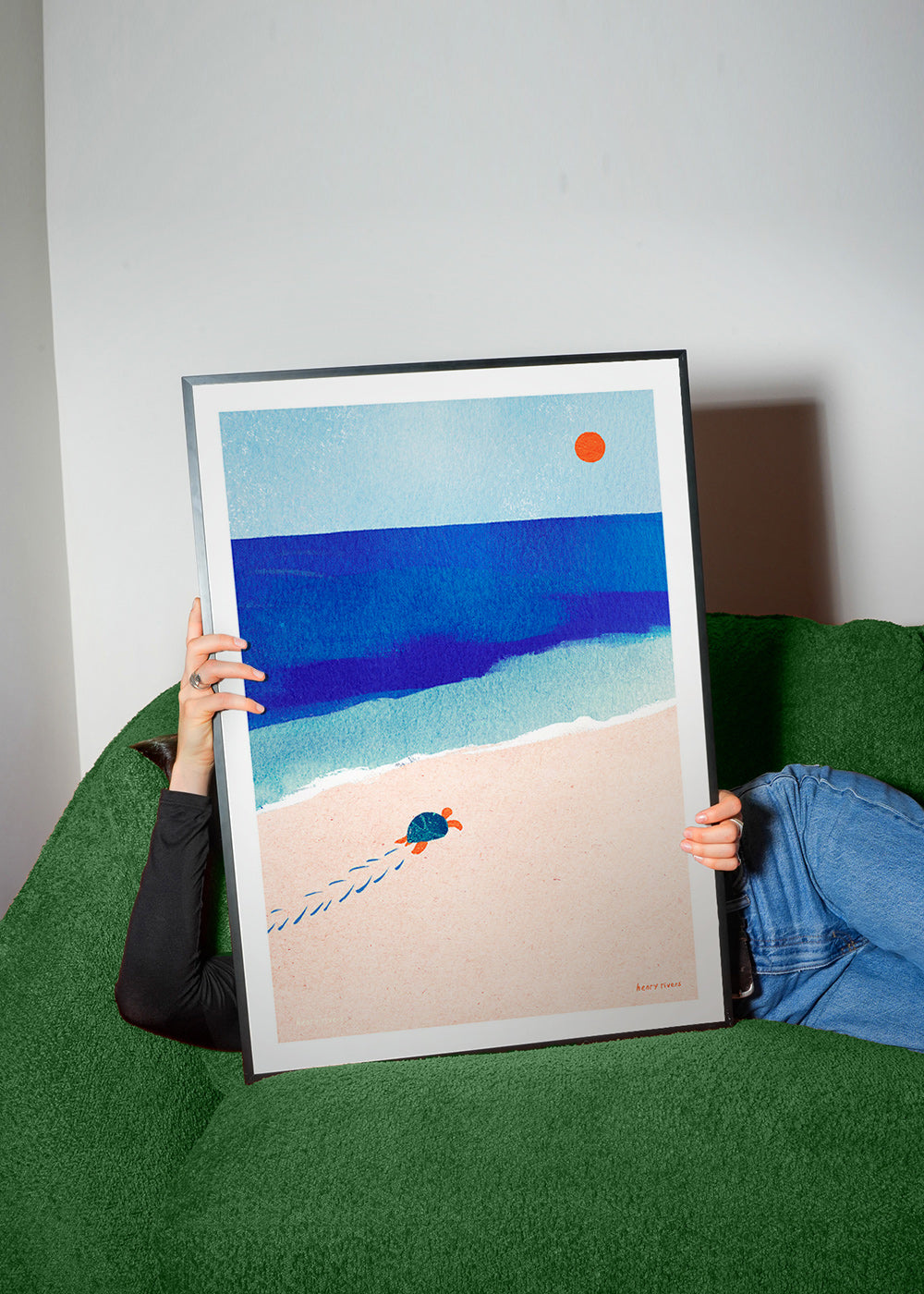 Ilustración tortuga en la playa – Product2