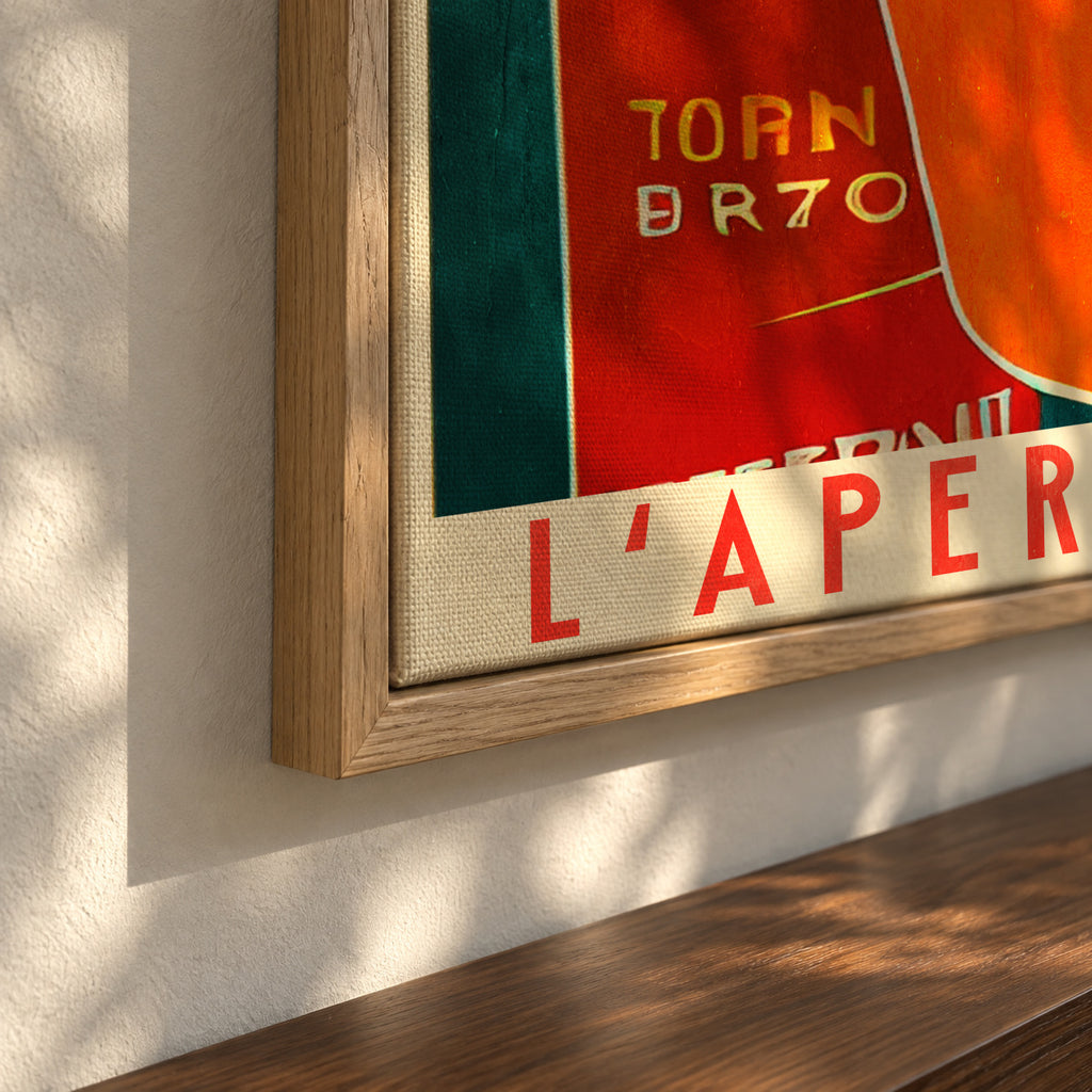L'Aperitivo - Framed canvas detail