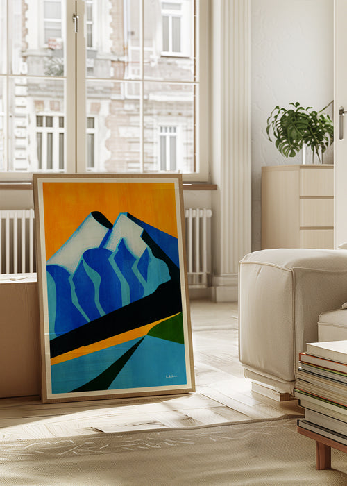 Mont Blanc, 1931 - Framed poster in an interior