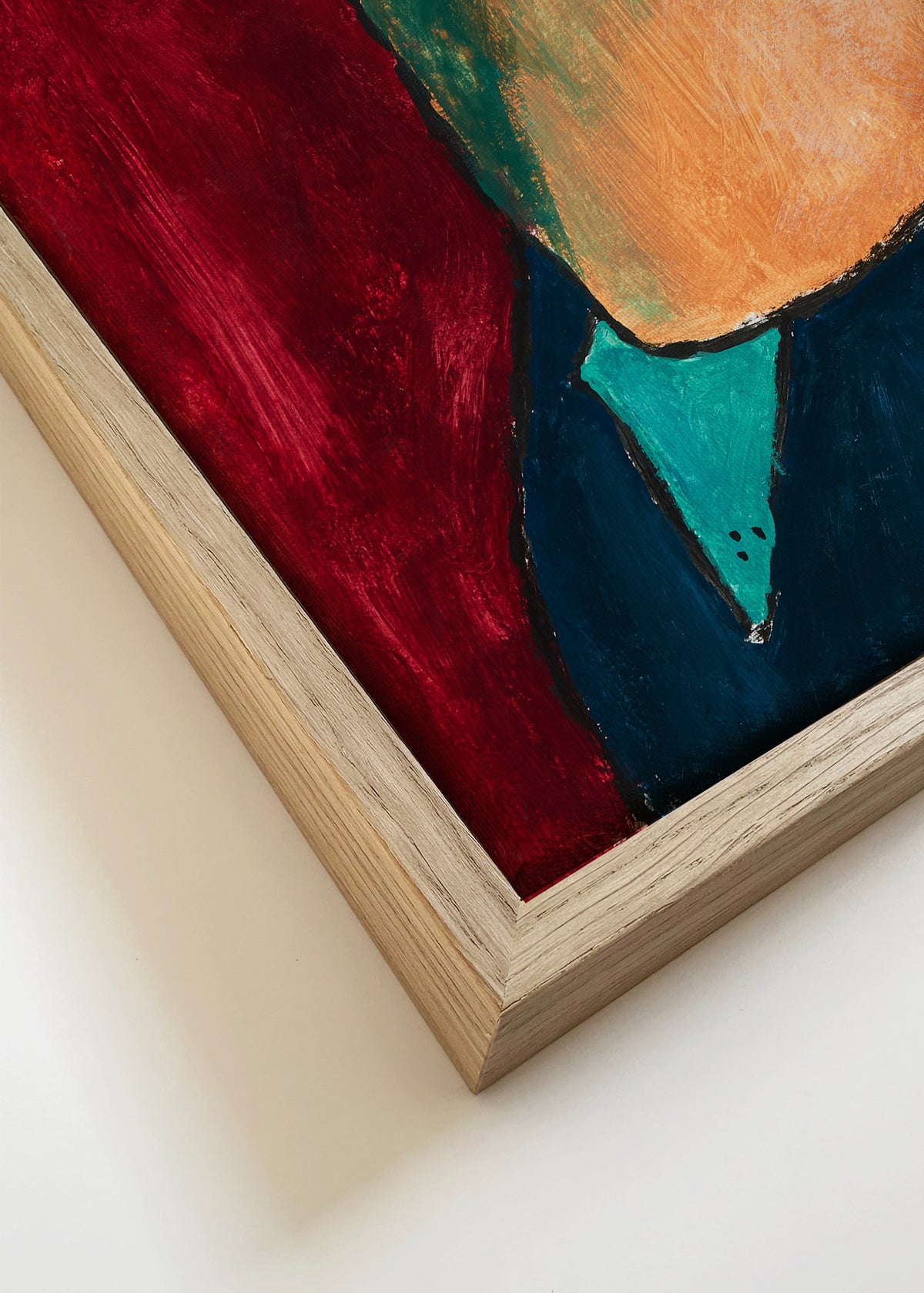 Ojos negros - Jesús Llorente - Framed canvas detail