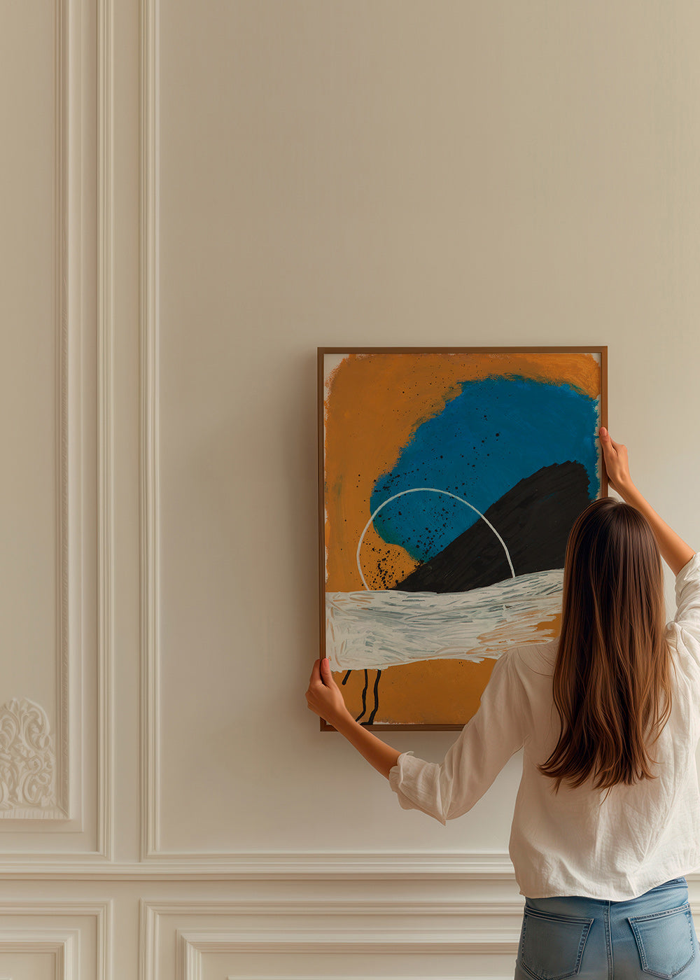 Abstract artwork arch over sea tones – Product3