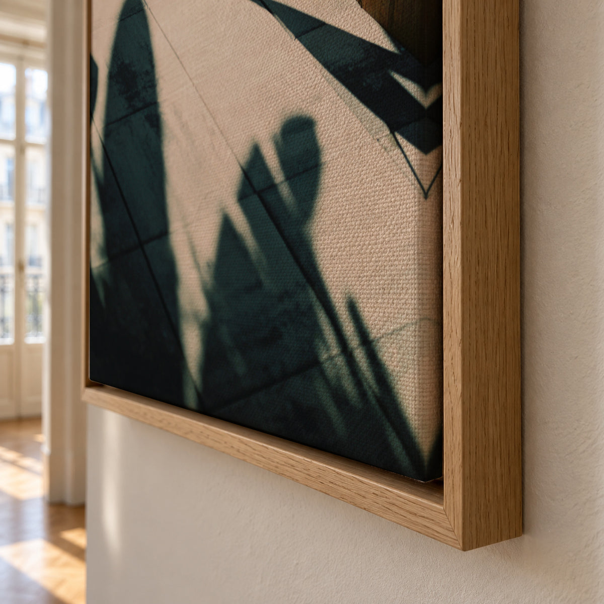 BARCELONA POOL - Framed canvas detail