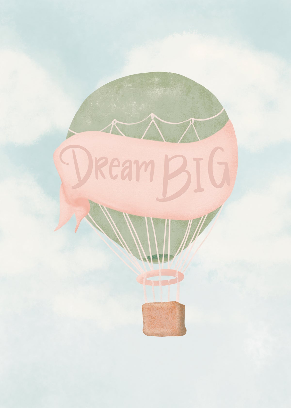 Dream Big Pink - Unframed art print