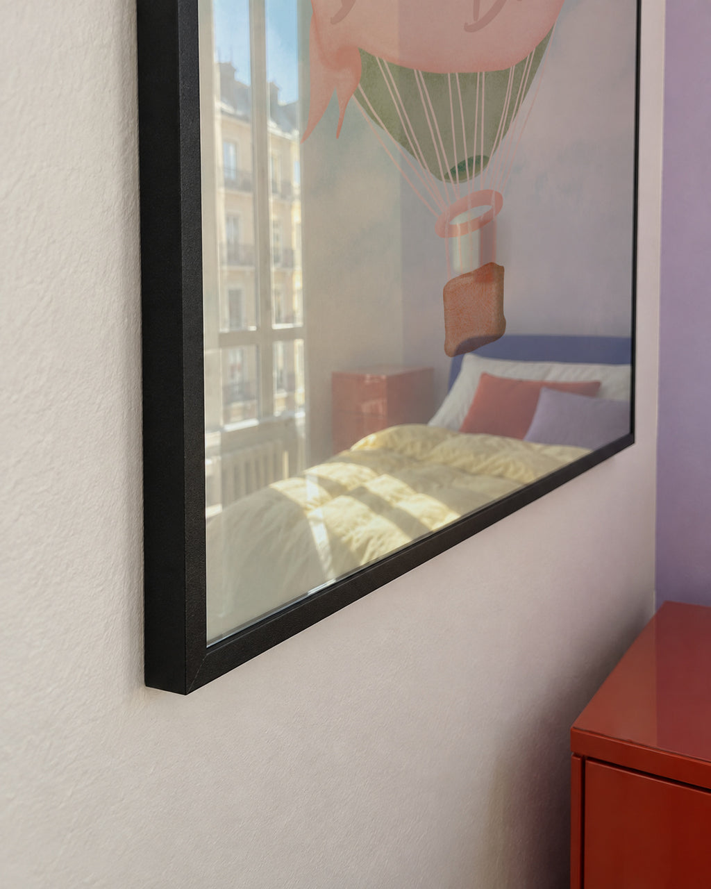 Dream Big Pink - Framed poster detail