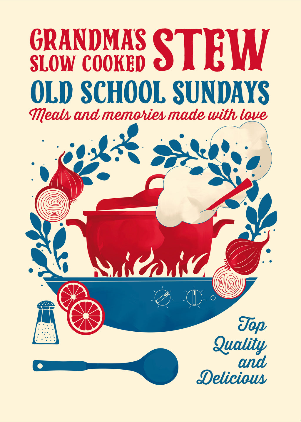 Grandmas Stew kitchen print - Unframed art print