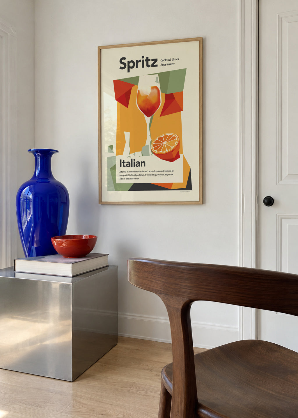Aperol spritz print - Framed poster in an interior