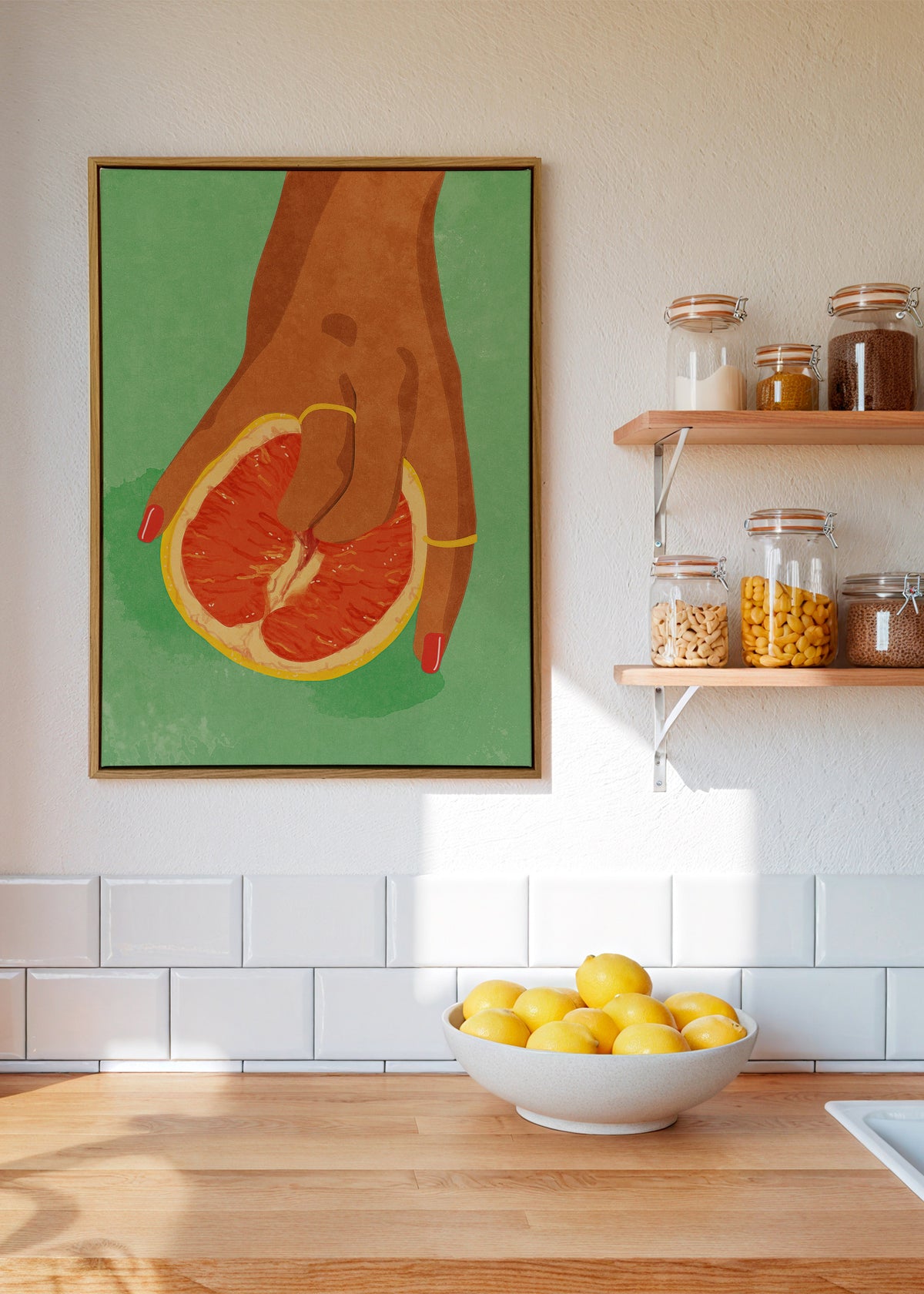Fruitlover - Framed canvas in an interior