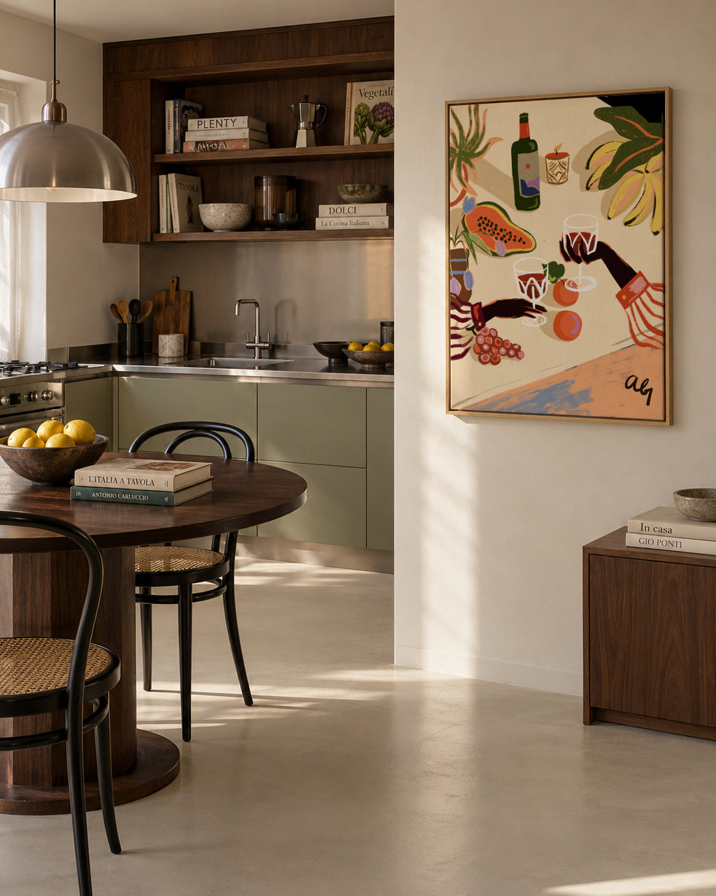 Cheers To You - Framed canvas in an interior
