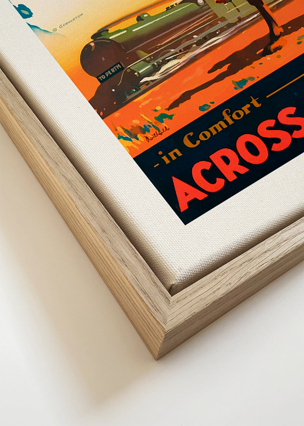 Trans Australian Railway Poster - Vintage Travel Poster