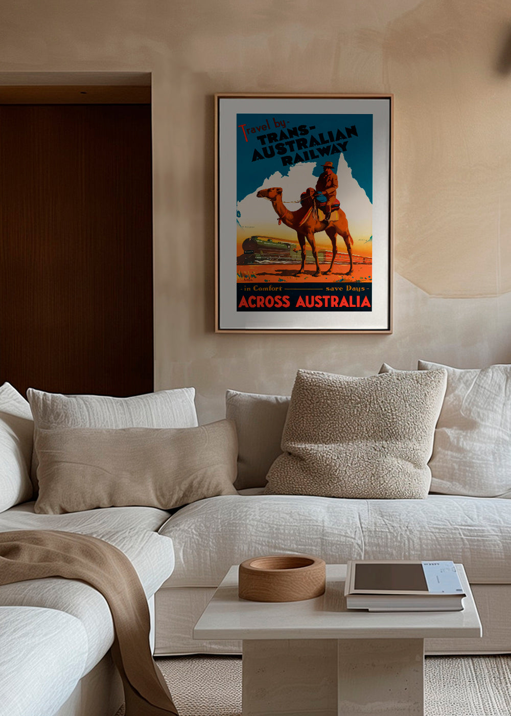 Trans Australian Railway Poster - Vintage Travel Poster