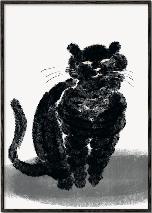 Portrait of a black cat - Little Dean 